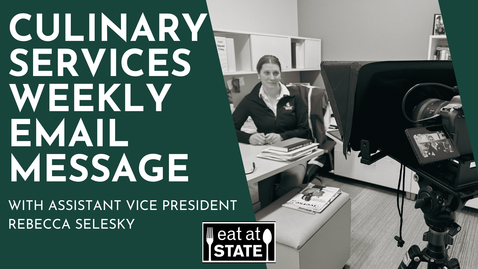 Thumbnail for Culinary Services Weekly Message 1.23.26
