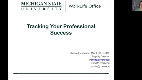 Thumbnail for Tracking Your Professional Success