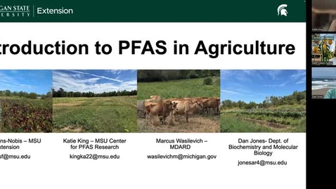 Thumbnail for Introduction to PFAS in Agriculture- 2026 Webinar Series