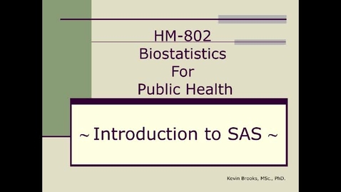 Thumbnail for HM802 sec730_IntroductionSAS-2
