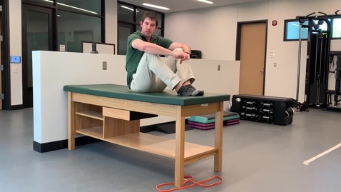 Thumbnail for Partial curl-up with heel slide