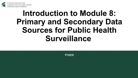 Thumbnail for PH808 Module 8- Introduction