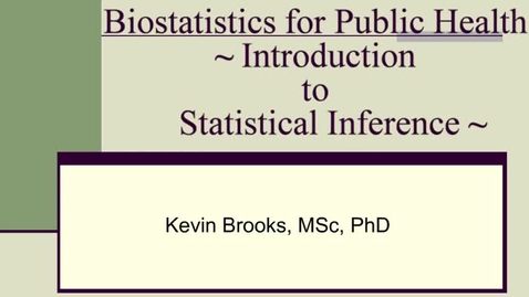 Thumbnail for HM802 sec730 IntroStatisticalInference