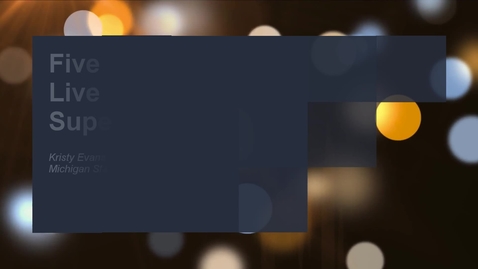 Thumbnail for NCLC 2018 - 5 Rules to Live by as a Supervisor