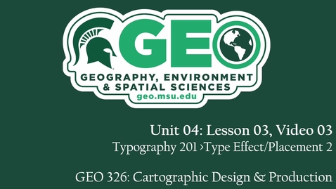 Thumbnail for GEO 326, Video Lecture: Unit 04, Lesson 03, Video 03