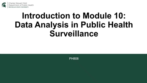 Thumbnail for PH808 Module 10 - Introduction