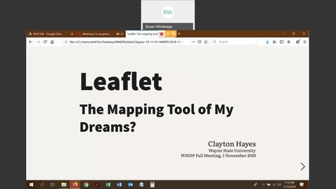 Thumbnail for Leaflet: The mapping tool of my dreams? - Clayton Hayes (Wayne State University)