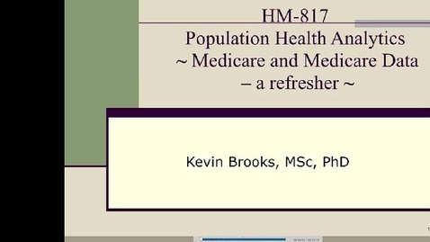 Thumbnail for HM817 Mod9MedicareandMedicareDataarefresher