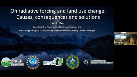 Thumbnail for Grant Falvo Defense Seminar - On radiative forcing and land use change: Causes, consequences, and solutions