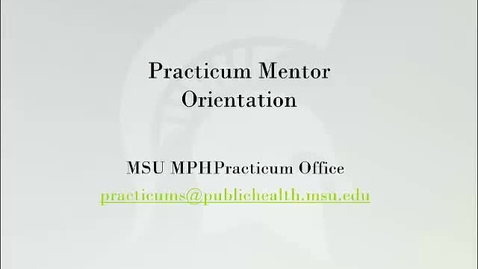 Thumbnail for Practicum Mentor Orientation