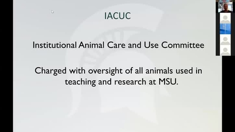 Thumbnail for Final of Clip of Regulatory Oversight of MSU's Animal Care Program