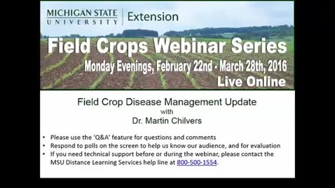 Thumbnail for Disease Management Update 2016