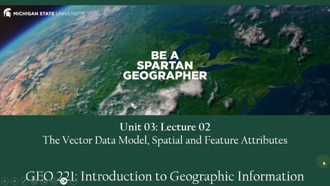 Thumbnail for Vector Data Model