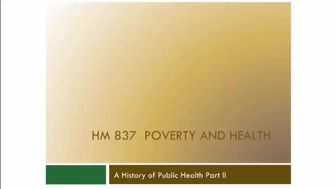Thumbnail for A History of Public Health Part II