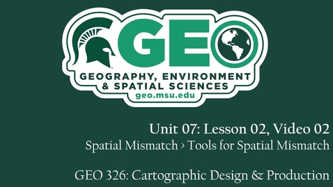 Thumbnail for GEO 326, Video Lecture: Unit 07, Lesson 02, Video 02