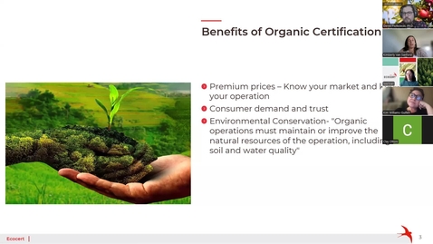 Thumbnail for Unconventional Fruit Working Group 15: Q&amp;A with Organic Certifiers