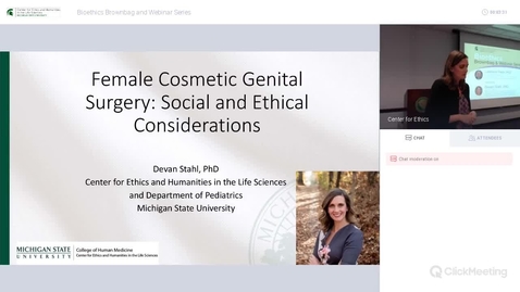 Thumbnail for Female Cosmetic Genital Surgery: Social and Ethical Considerations
