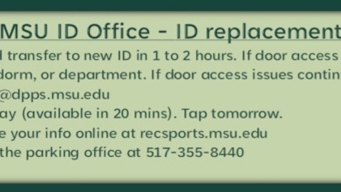Thumbnail for MSU ID REPLACEMENT HANDOUT
