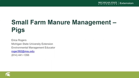 Thumbnail for Small Farms Manure Management
