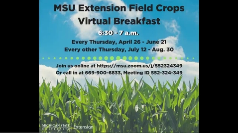 Thumbnail for Virtual Breakfast 4/26/18: Early-Season Weed Control