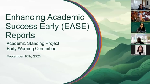 Thumbnail for EASE Report: Supporting Student Success Through Early Warning