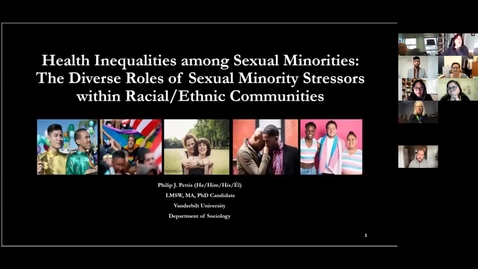 Thumbnail for “Health Inequalities among Sexual Minorities: The Diverse Roles of Sexual Minority Stressors within Racial/Ethnic Communities."