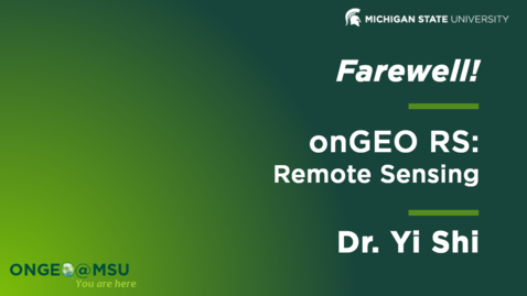 Thumbnail for Farewell message to onGEO-RS: Remote Sensing