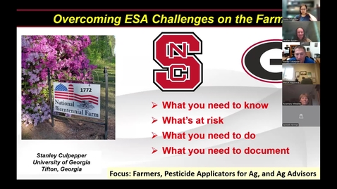 Thumbnail for 2026 Credit Clinic Jan 7_Stanley Culpepper_Overcoming ESA and BLT Challenges on the Farm