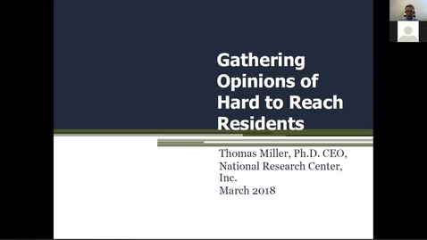 Thumbnail for Current Issues Affecting Michigan Local Governments: Gathering the Opinions of Hard-to-Reach Residents