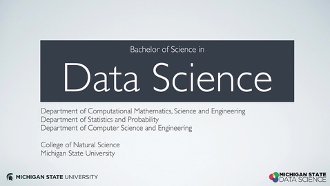 Thumbnail for Introduction to the BS in Data Science Degree