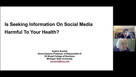 Thumbnail for Is Seeking Information on Social Media Harmful to Your Health?