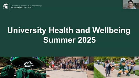 Thumbnail for University Health and Wellbeing - Overview Presentation 8.1.2025