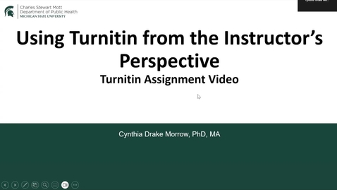 Thumbnail for Turnitin Assignment Video