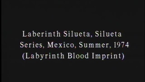 Thumbnail for Silueta del Laberinto (Ana Mendieta, Cuba/USA, 1974, 3’)