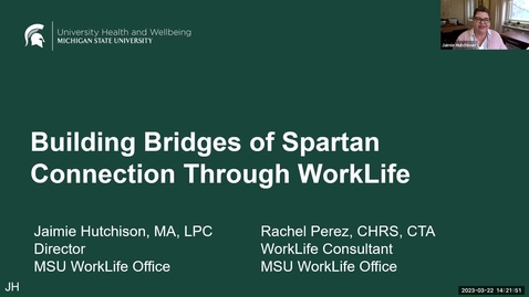 Thumbnail for Building Bridges of Spartan Connections though Worklife