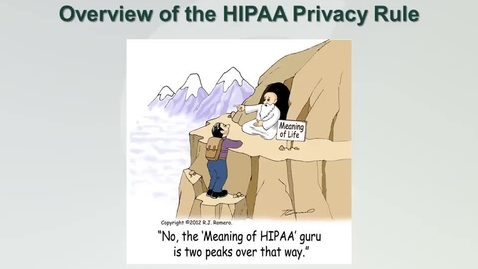 Thumbnail for HIPAA Privacy Overview