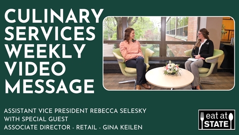 Thumbnail for Culinary Services Weekly Video 5.1.26