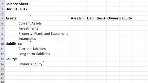 Thumbnail for Balance Sheet