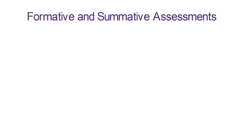 Thumbnail for Formative and Summative Assessments