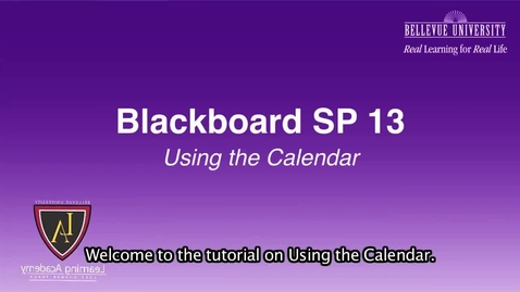 Thumbnail for Using The Calendar
