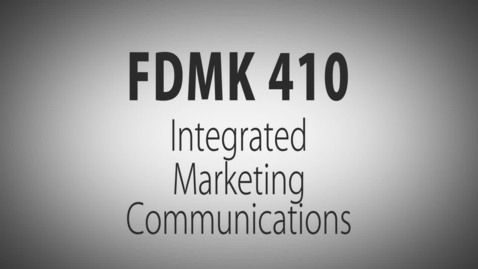 Thumbnail for FDMK 410 Course Introduction