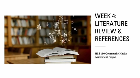 Thumbnail for Literative Review &amp; References