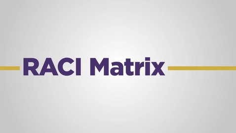Thumbnail for RACI Matrix