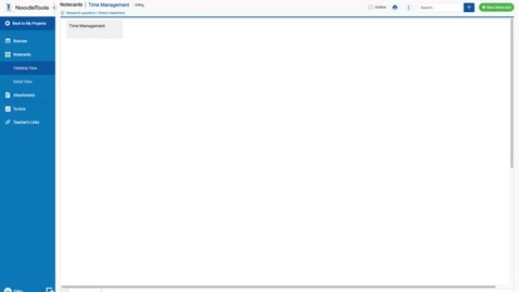 Thumbnail for Notecards in NoodleTools