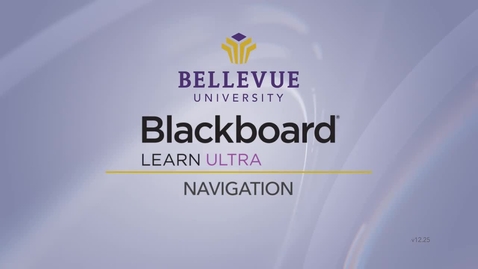 Thumbnail for Navigating Within Your Course - Ultra