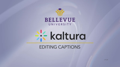 Thumbnail for Editing Captions