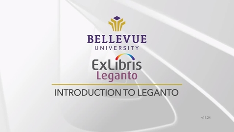 Thumbnail for Introduction to Leganto