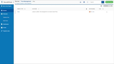 Thumbnail for Adding a Blog Reference - NoodleTools