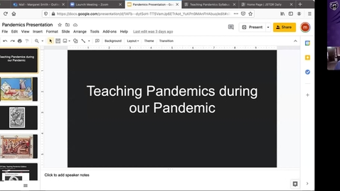 Thumbnail for entry Spring 2021 RED: Living Through History: Teaching Pandemics During the COVID-19 Crisis