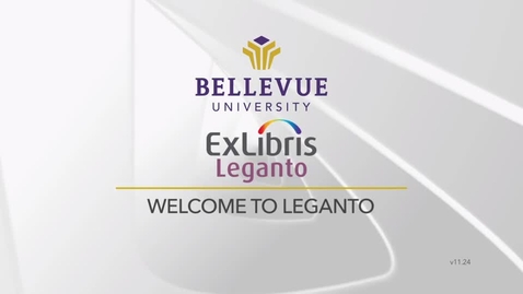 Thumbnail for Welcome to Leganto